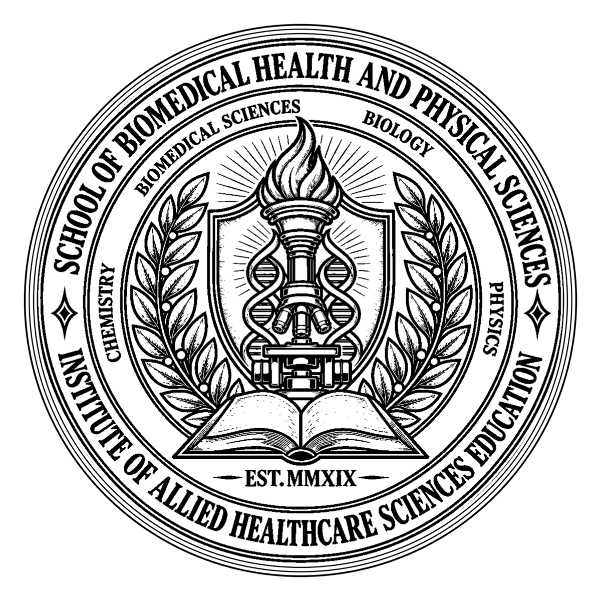 School of Biomedical Health and Physical Sciences seal